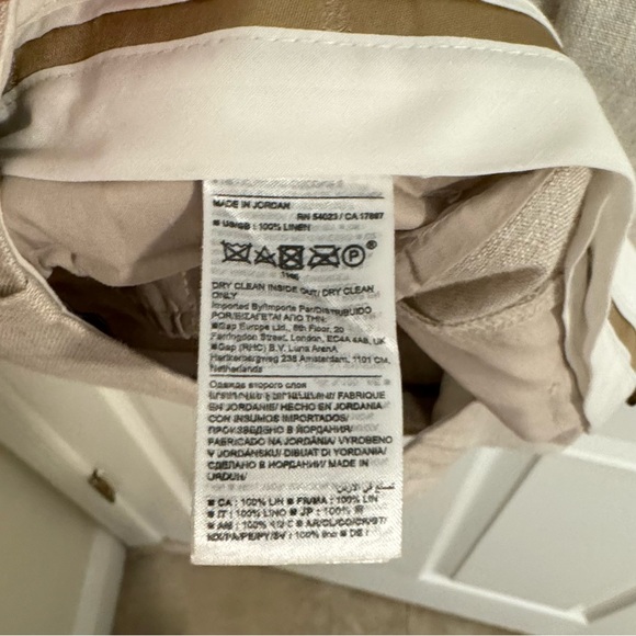 Banana Republic Palma Straight-Leg Linen Pant - Picture 7 of 8